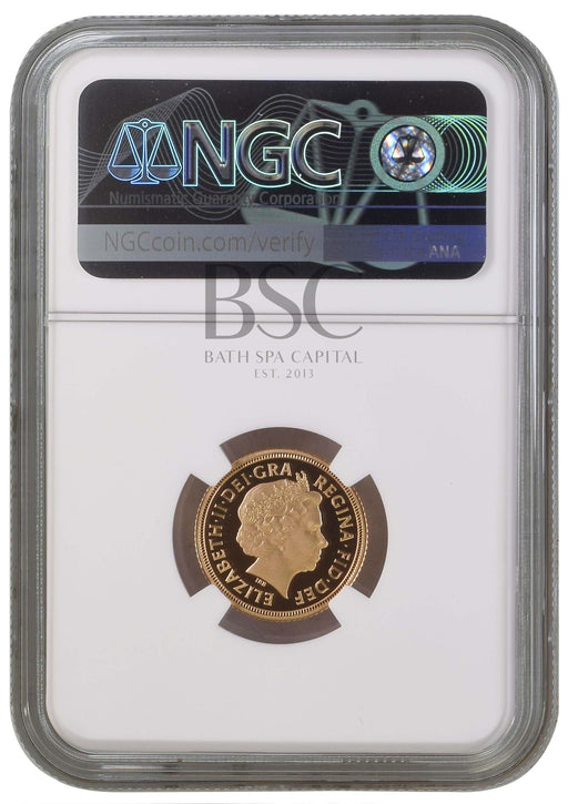 Elizabeth II, 2008 Gold Proof Half Sovereign NGC PF70 Ultra Cameo