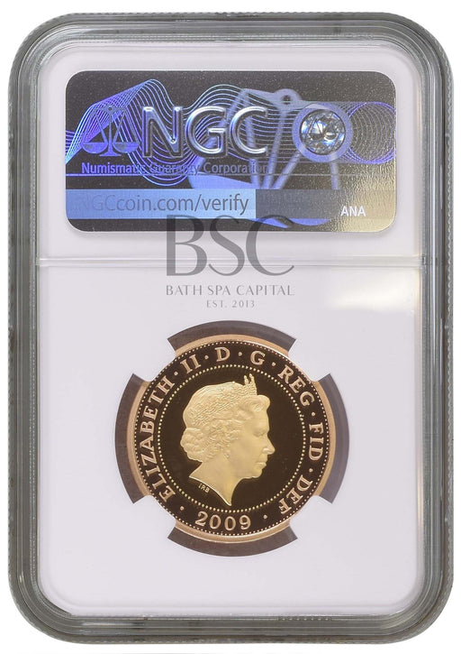 Elizabeth II, 2009 Gold Proof "Robert Burns" Two Pounds NGC PF70 Ultra Cameo