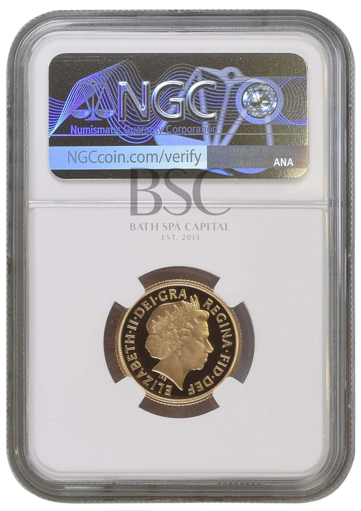 Elizabeth II, 2010 Gold Proof Sovereign NGC PF70 Ultra Cameo