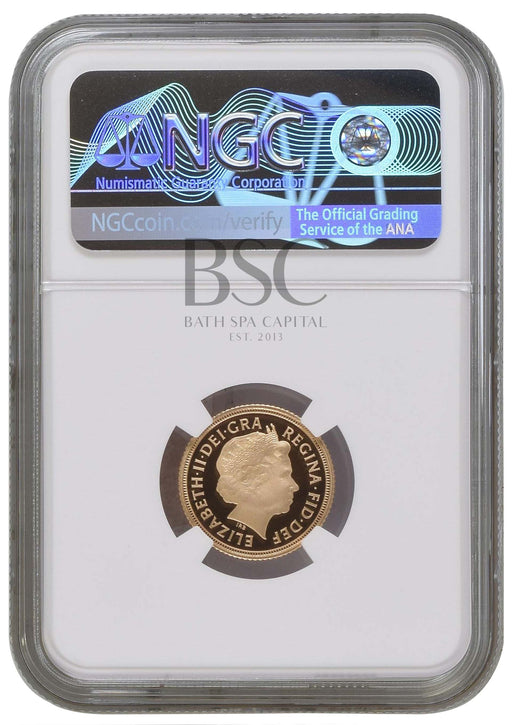 Elizabeth II, 2013 Gold Proof Half Sovereign NGC PF70 Ultra Cameo