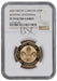Elizabeth II, 2009 Gold Proof Piedfort Fifty Pence NGC PF70 Ultra Cameo