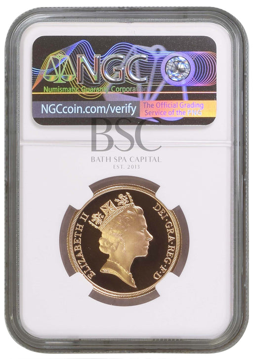 Elizabeth II, 1990 Gold Proof Double Sovereign/Two Pounds NGC PF69 Ultra Cameo
