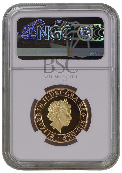 Elizabeth II, 2005 Gold Proof "End of World War II" Two Pounds NGC PF68 Ultra Cameo