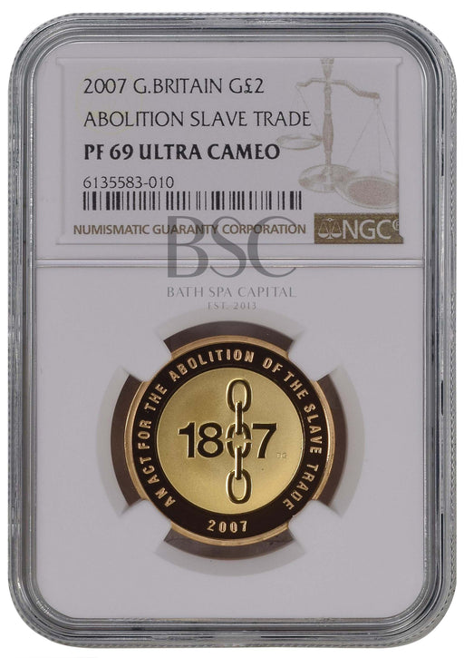 Elizabeth II, 2007 Gold Proof "Abolition of the Slave Trade" Two Pounds NGC PF69 Ultra Cameo