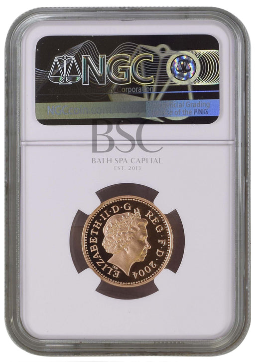 Elizabeth II, 2004 Gold Proof "Forth Rail Bridge" One Pound NGC PF70 Ultra Cameo